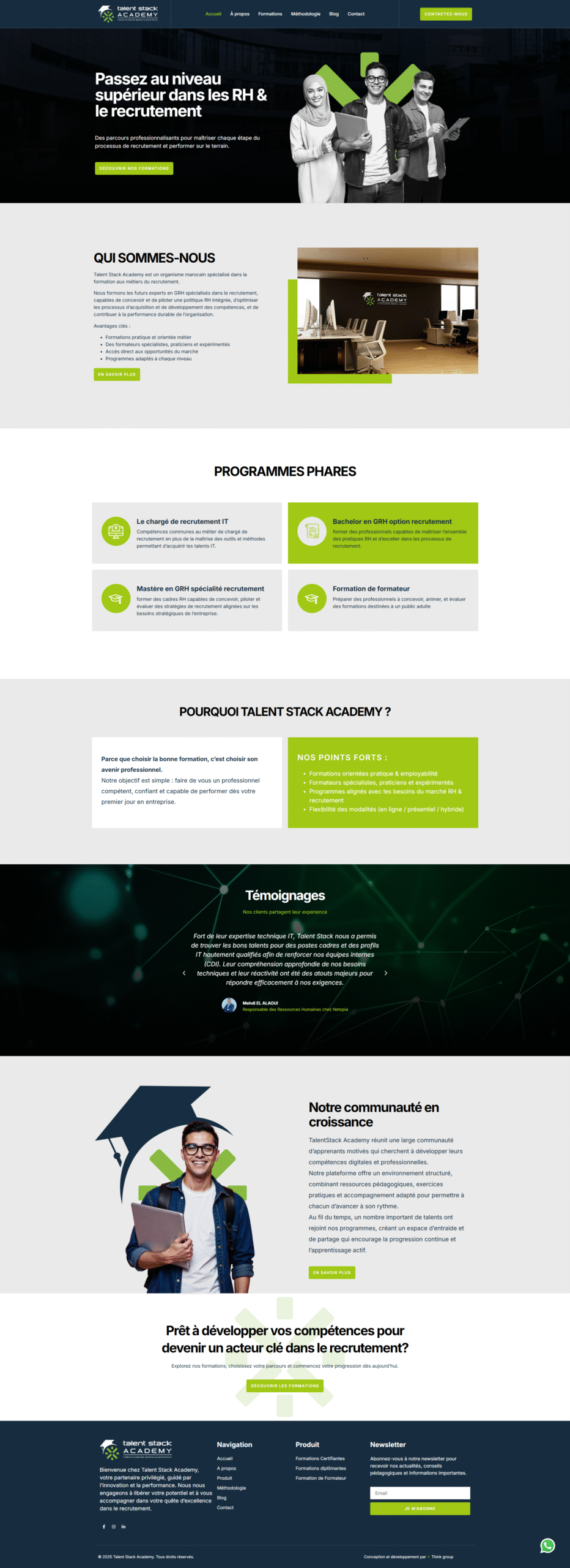 Projet web Talent Stack Academy