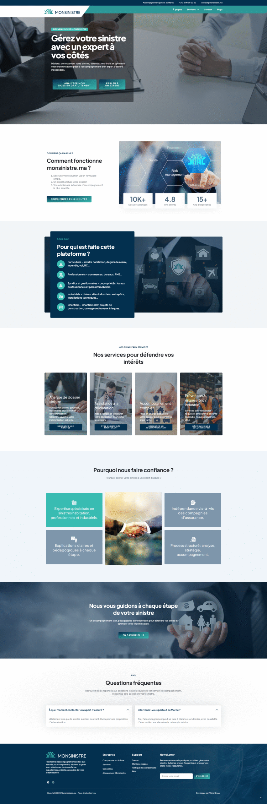 Projet web Monsinistre