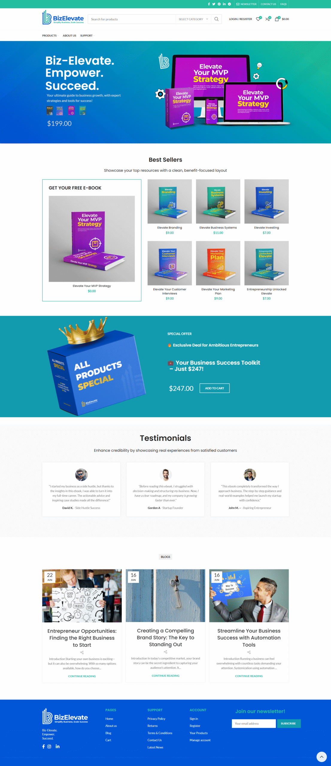 Projet web Biz Elevate