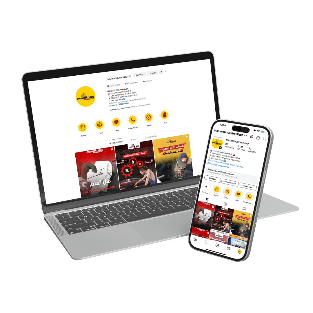 Gestion des réseaux sociaux sur ordinateur et mobile